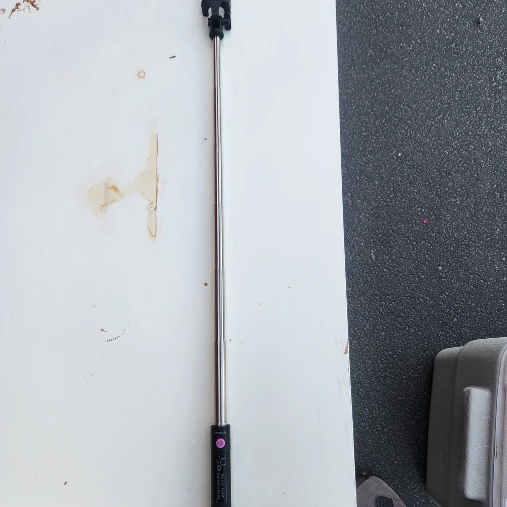 Black and Pink Selfie Stick with Remote